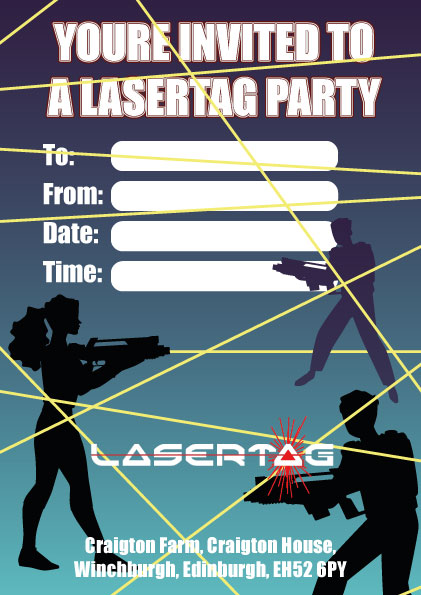 Edinburgh Lasertag Invite